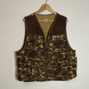 Vintage Carhartt Duck Camo Hunting Vest